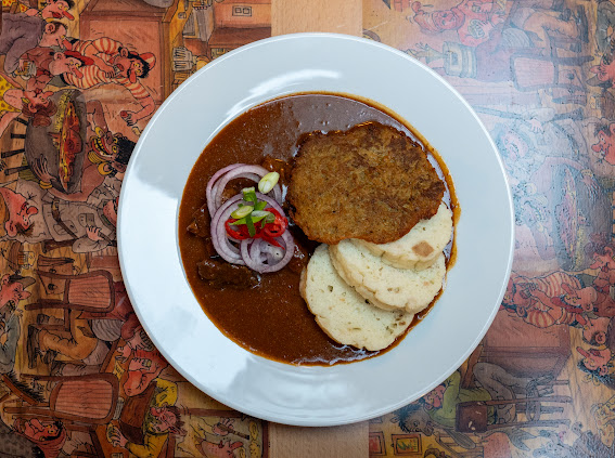 a bowl of food on a plate